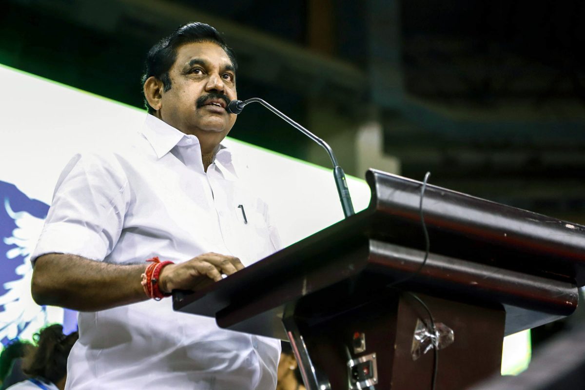 AIADMK leader and former chief minister of Tamil Nadu, E Palaniswami (EPS)