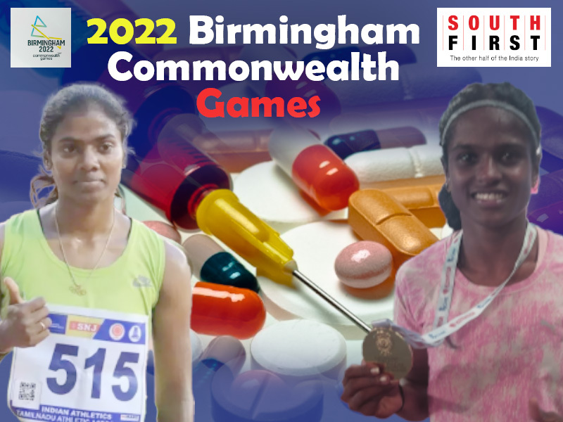 Tamil Nadu's sprinter Dhanalakshmi Sekar (on left) and Karnataka's triple-jumper Aishwarya Babu failed a dope test on Wednesday ahead of 2022 Birmingham Commonwealth Games.