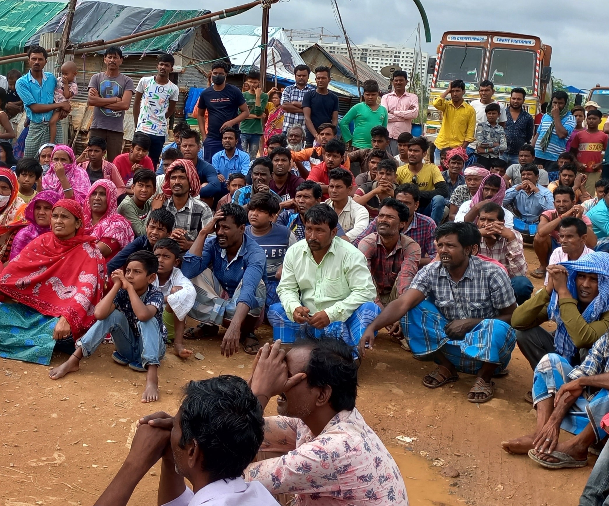 Migrant Workers in Bengaluru slum