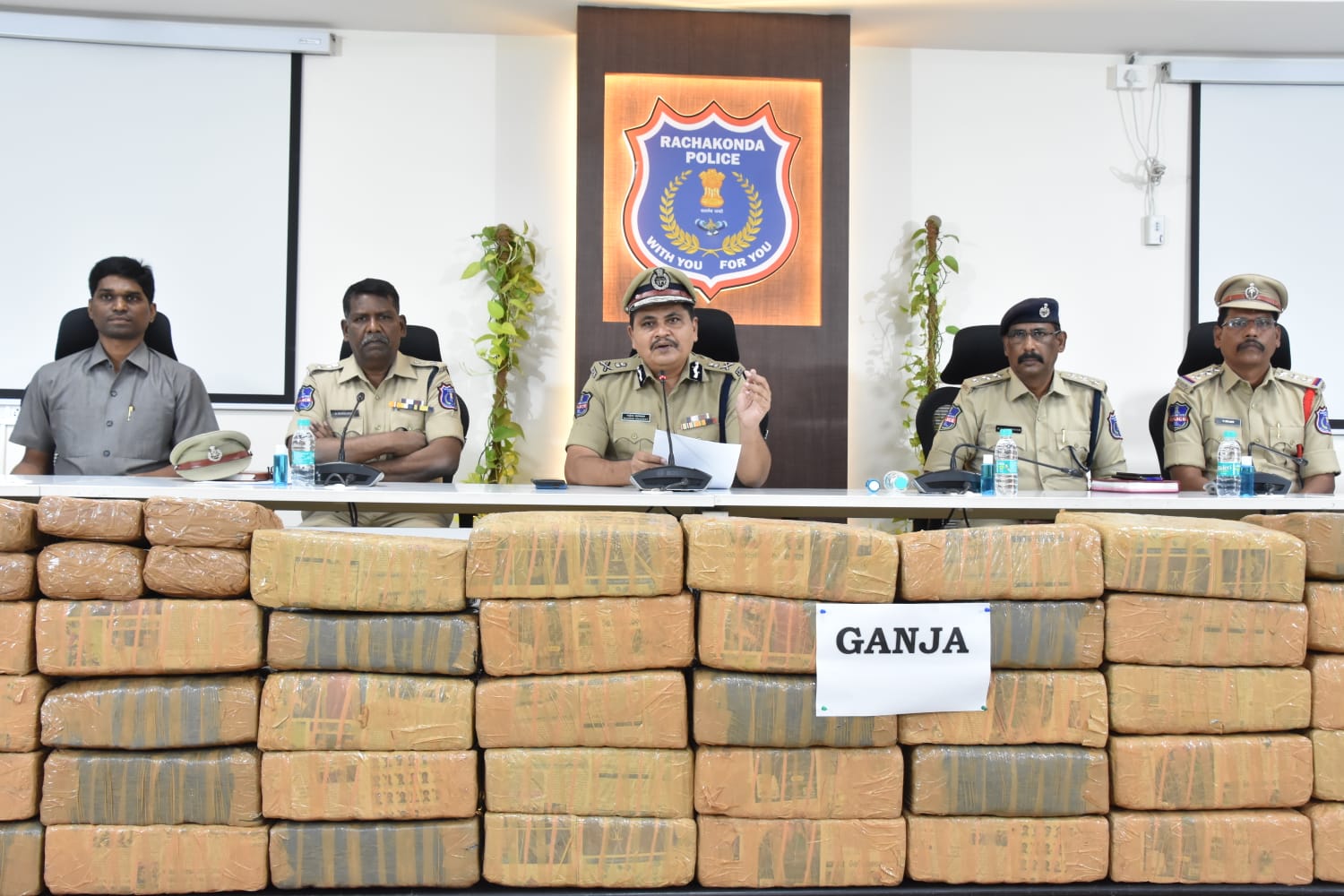 The Rachakonda Police arrested six people from the Outer Ring Road in Hyderabad nd seized marijuana.