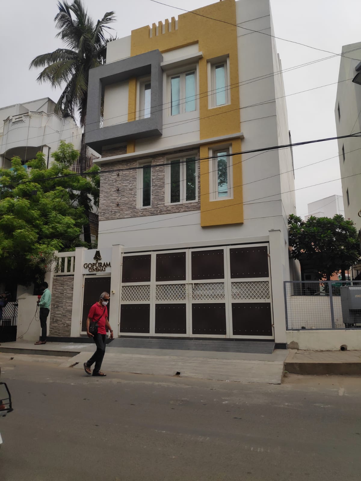 Anbu Chezhiyan's Gopuram Cinemas office in Chennai, where IT raids were carried out on Tuesday morning.