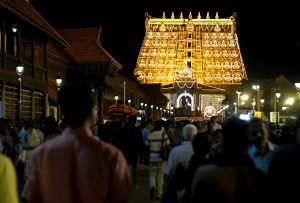 Night view padmanabha temple