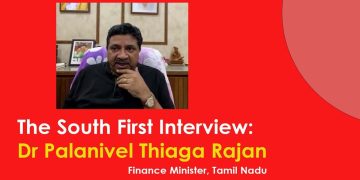 Tamil Nadu Finance Minister Palanivel Thiaga Rajan interview with South First. (South First)