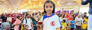Charvi Anilkumar who won the U-8 World Chess Cadets Championship. (Charvi Anilkumar/Twitter)