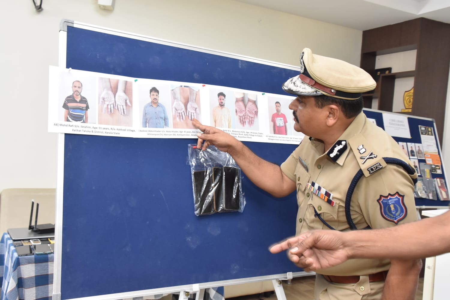 The Rachakonda Police have arrested four persons from Rajasthan and Kerala in connection with fingerprint-altering surgery case. (Supplied)