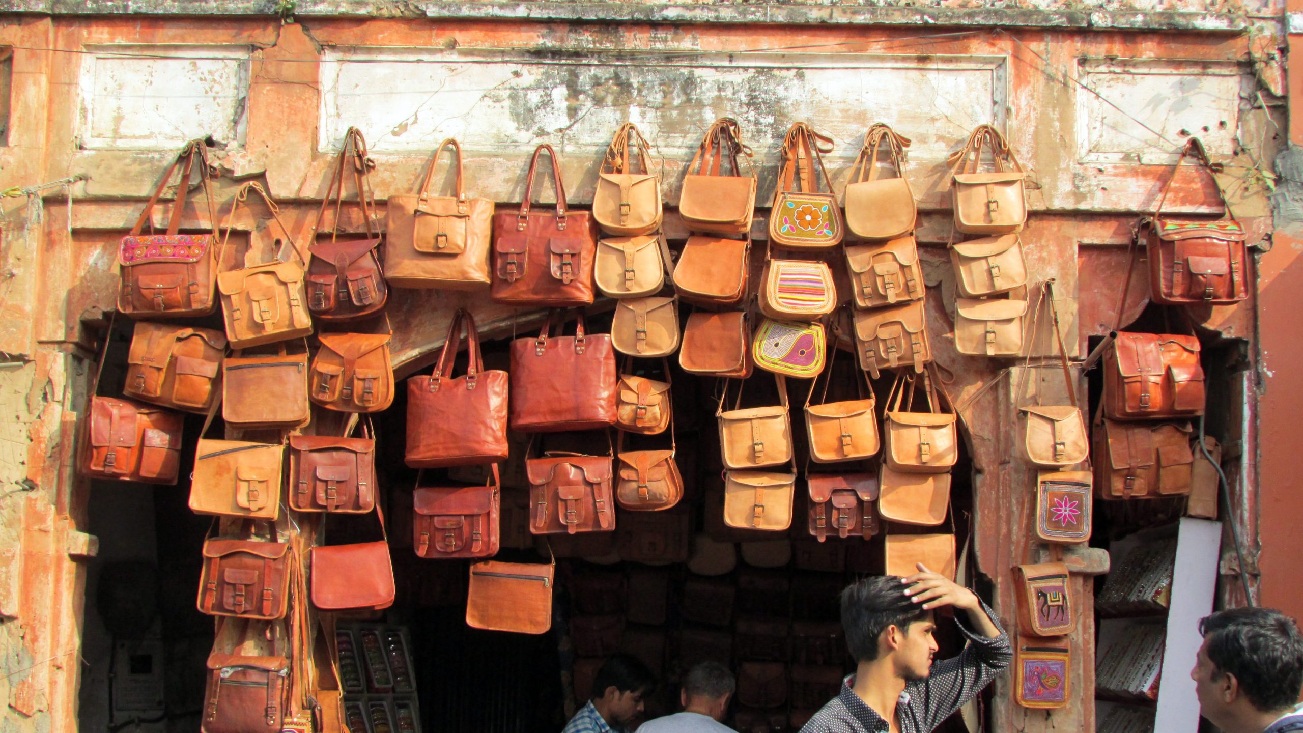 Leather bags from Jaipur