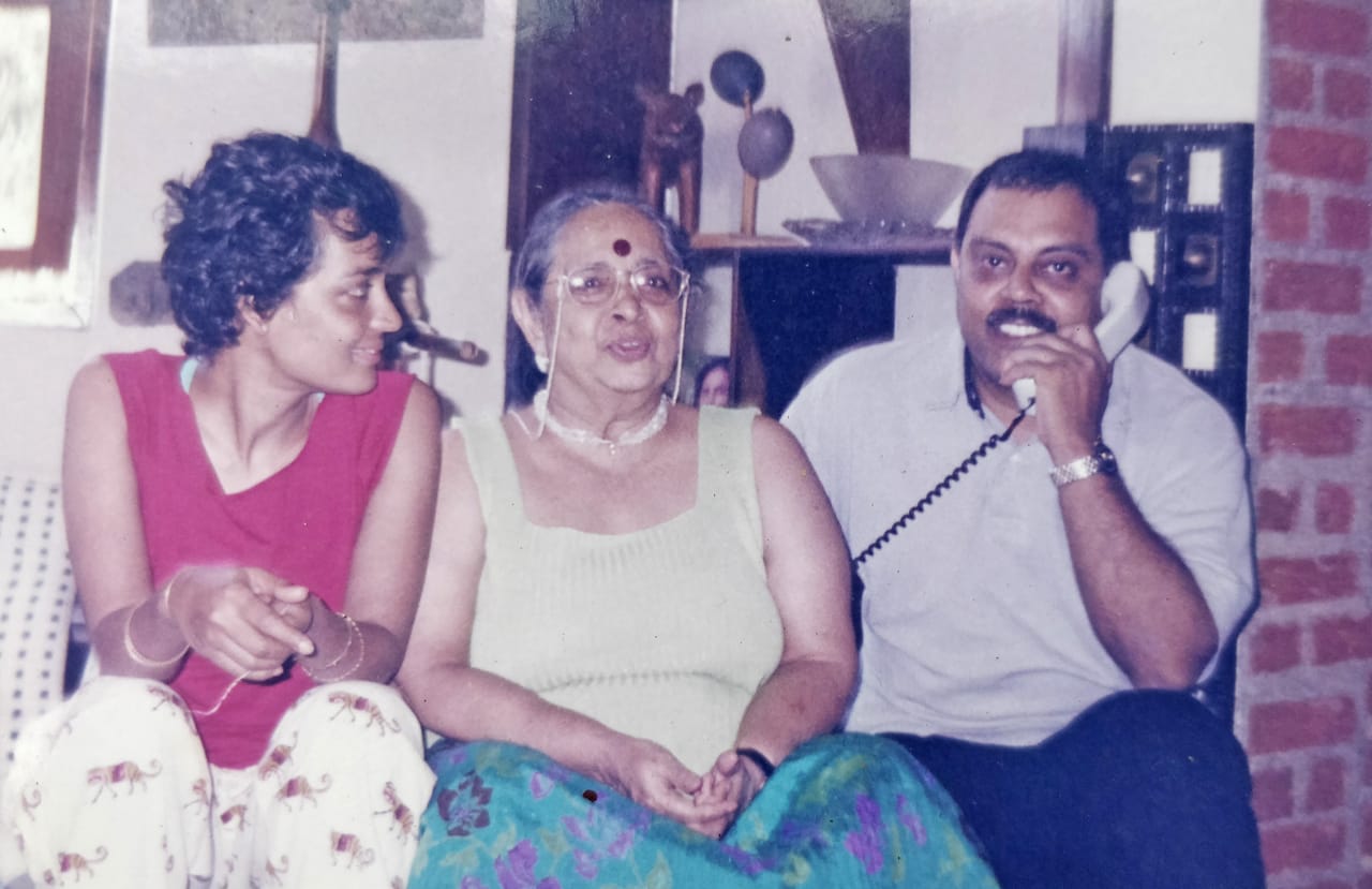 Mary Roy with a young Arundhati Roy. (C Sunil Kumar/Mathrubhumi)