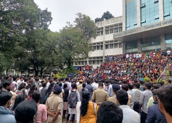 Students protest at BU on temple row