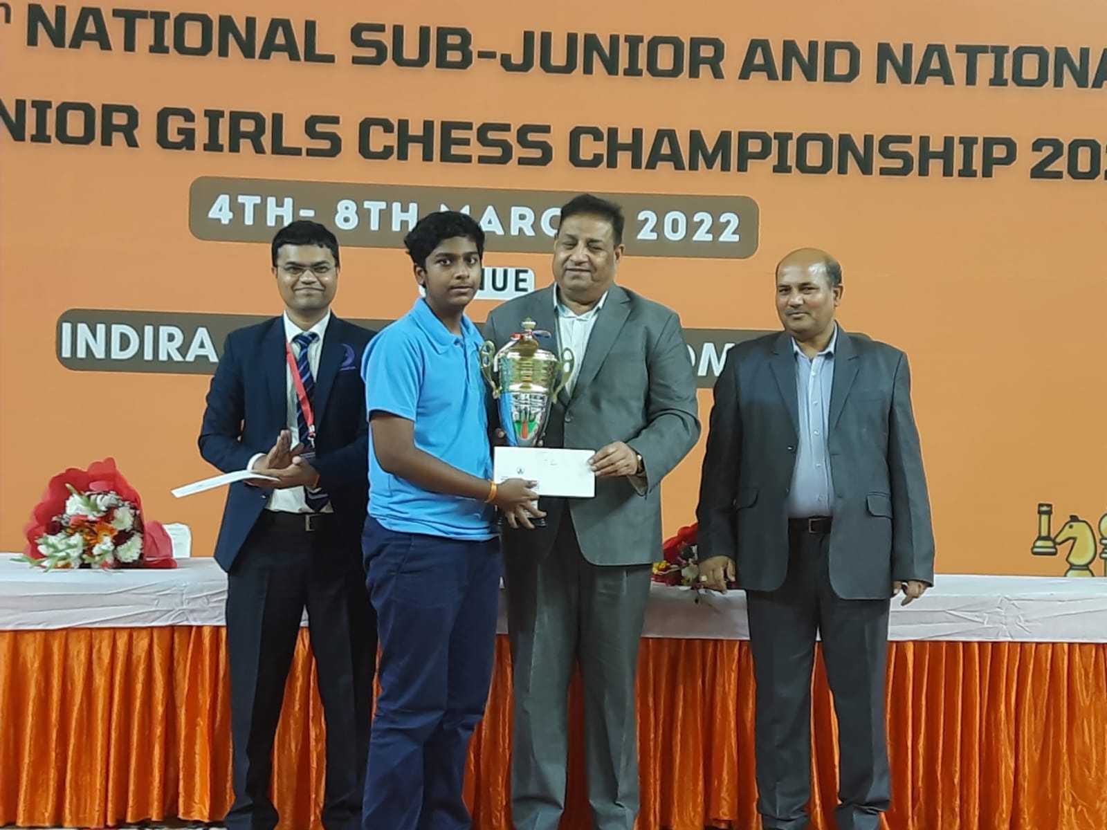 Pranav V won a gold at the World Youth Chess Olympiad