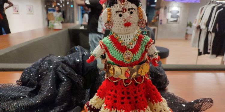 Patruni Sastry's doll depicting a newborn. (Ajay Tomar/South First)