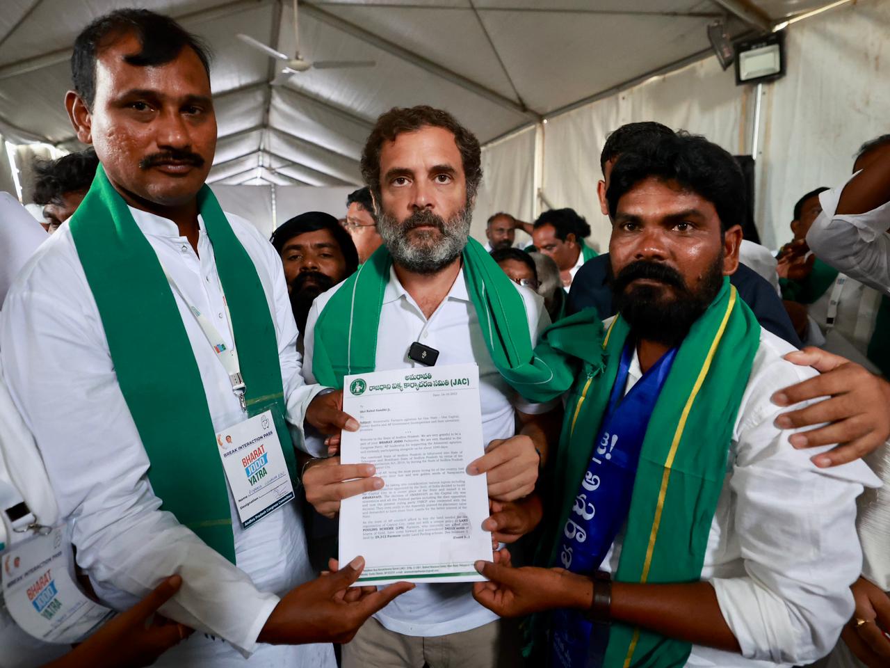 Bharat Jodo Yatra enters Andhra Pradesh, Rahul Gandhi pledges support to Polavaram oustees and Amaravati farmers