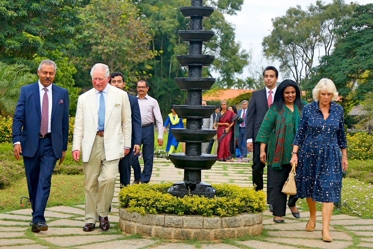 File pic of Royal family of Charles III and Queen Consort Camilla's visit to Soukya in Bengaluru