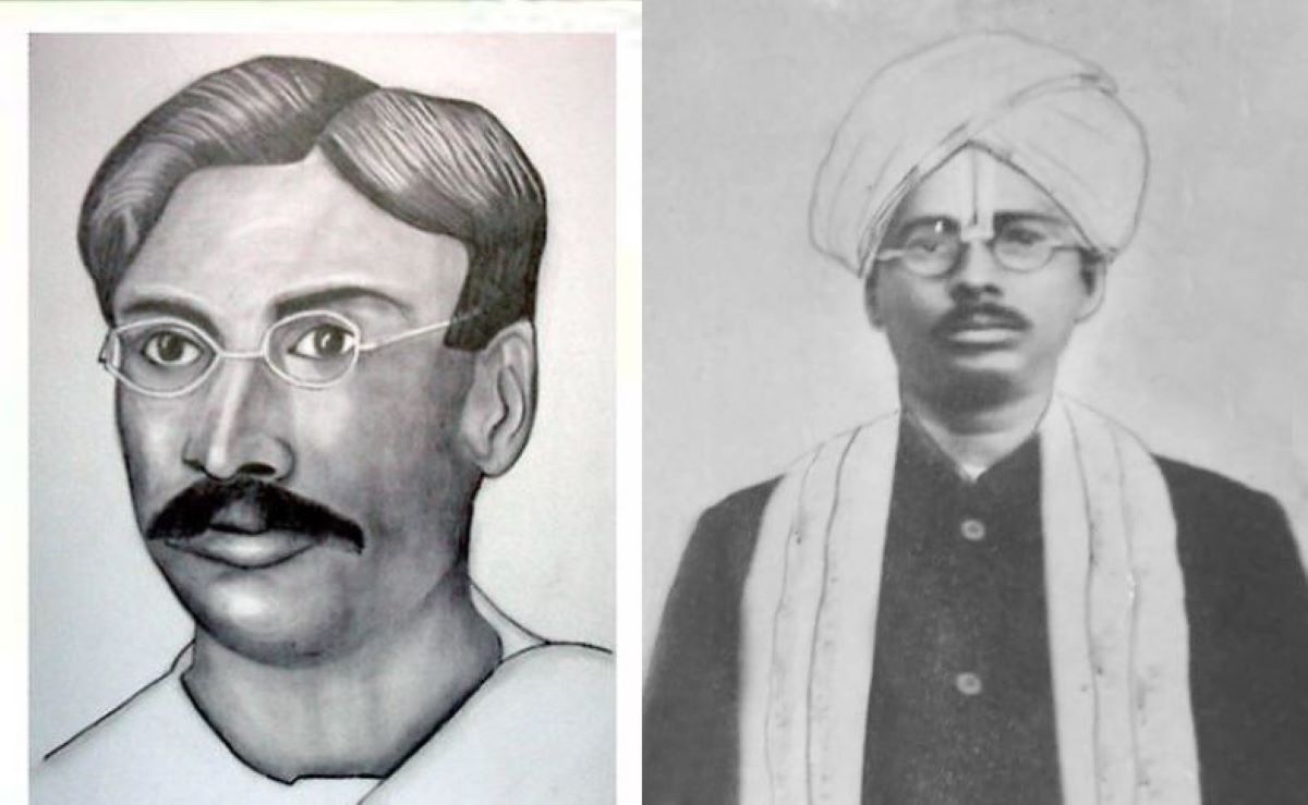 Bhagya Reddy Varma of Hyderabad (left) and Sundru Venkaiah of Eluru were some of the prominent SC leaders who took part in the 'Adi Andhra Maha Sammelanam' from 4 to 6 November in Vijayawada in 1917 as part of a social movement against untouchability
