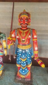Bhoota idol at Shree Veerabhadraswamy Temple in Hiriadka, Kundapura, Udupi district 