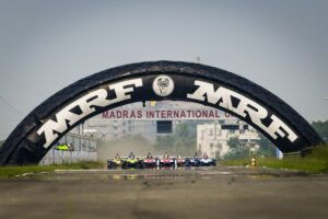 The race at the Madras International Circuit. (Supplied)