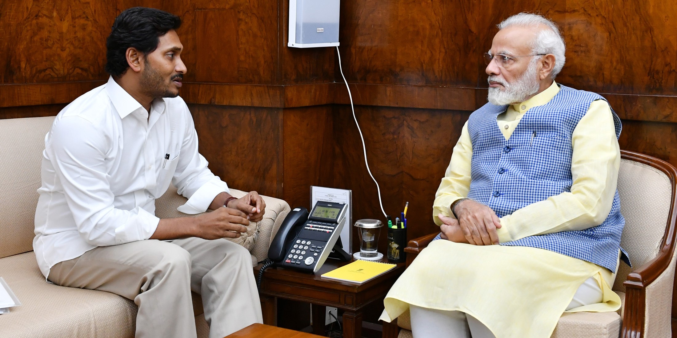 Andhra Pradesh Chief Minister YS Jagan Mohan Reddy with Prime Minister Narendra Modi in 2019. (Supplied)