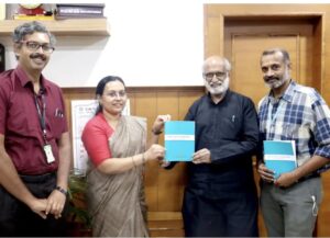 Dr Ekbal and other commitee members submitted the report to Health Minister Veena George. (Facebook/Ekbal Bappukunju) 