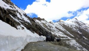 Khardung La pass in Ladakh.