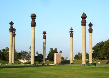 The Rajiv Gandhi Memorial at the site where the former prime minister was assassinated at Sriperumbudur in Chennai. (Wikimedia Commons)