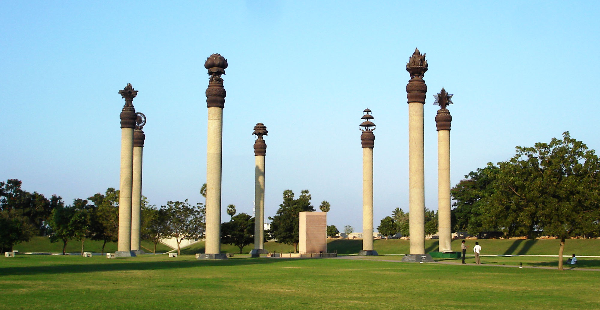 The Rajiv Gandhi Memorial at the site where the former prime minister was assassinated at Sriperumbudur in Chennai. (Wikimedia Commons)