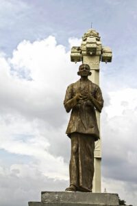 A statue of SJV Chelvanayakam from Jaffna, Sri Lanka. Puli Padai, to which Rajaratnam belonged, accepted Chelvanayakam as its leader (Wikimedia Commons)