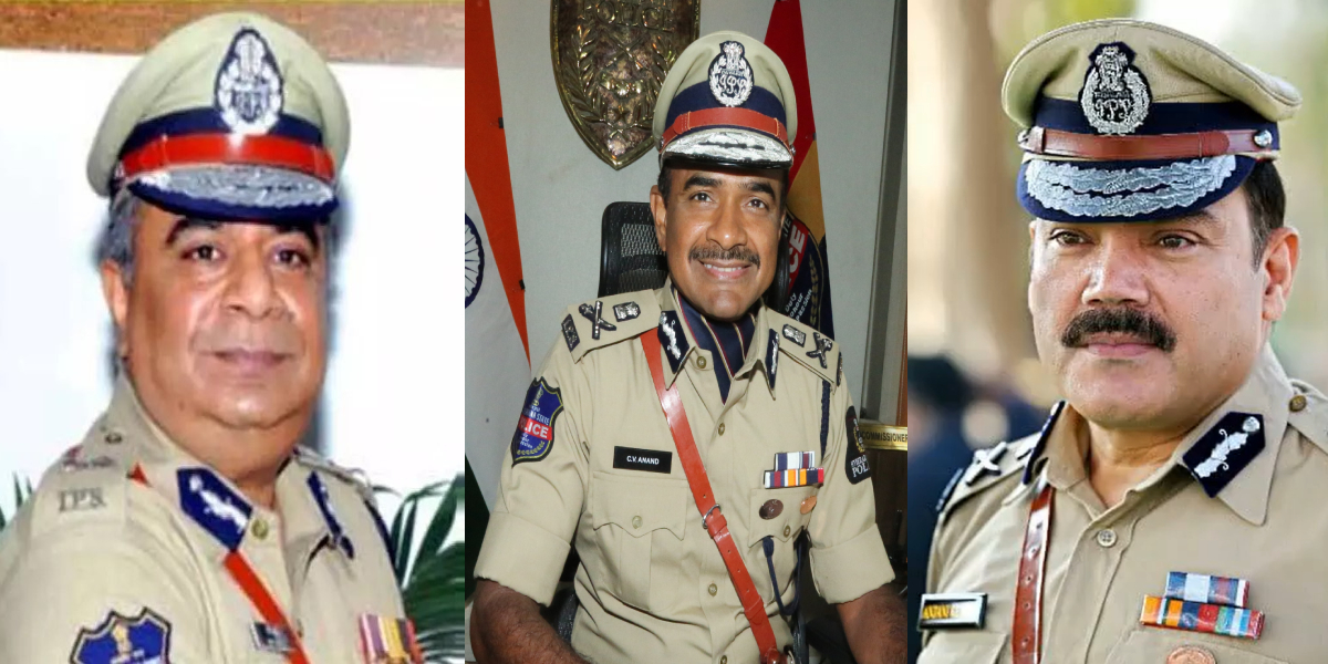 (from left to right) - Ravi Gupta, CV Anand and Anjani Kumar are said to be the front runners for the post of Telangana DGP.