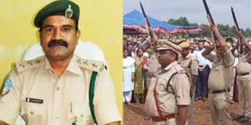 Forest officer Srinivasa Rao, assaulted by tribals, laid to rest.