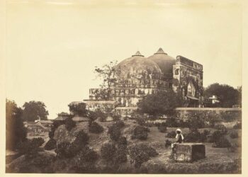 A 19th century image of the Babri Masjid