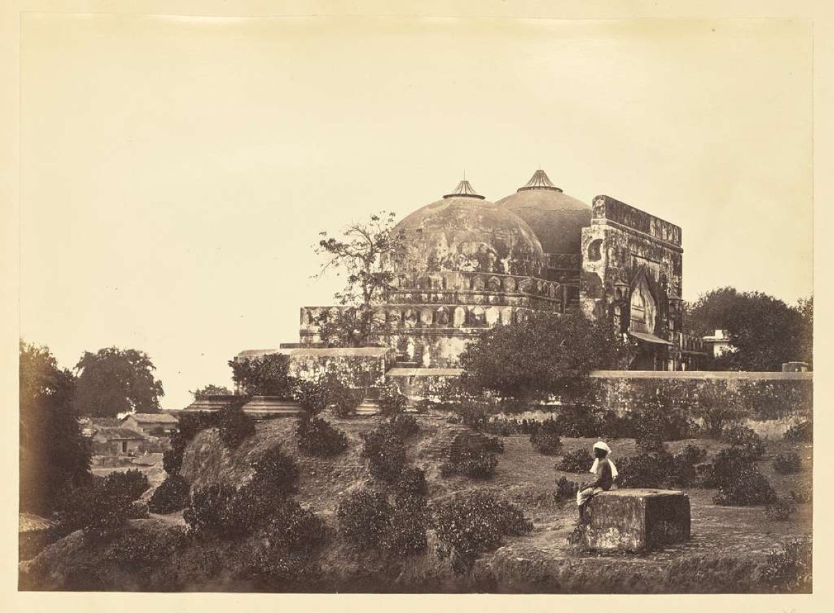 A 19th century image of the Babri Masjid