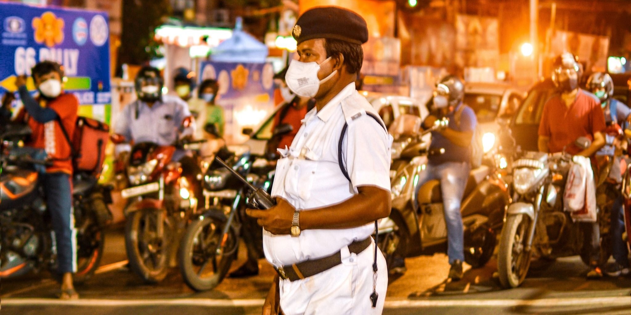 A cop on duty in Bengaluru. (Creative Commons)