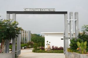 Christian crematorium 'Cemetary' at multi-faith crematorium in Hyderabad