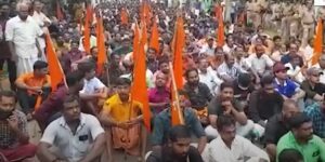 Hindu Aikyavedhi demands speeding up the Vizhinjam port project.