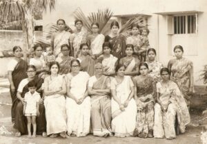 Mythili Sivaraman (second from left, front row) with Pappa Umanath (third from left, front row), KP Janaki Ammal (middle, front) and other AIDWA members from Tamil Nadu 