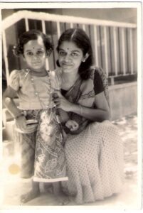 Mythili Sivaraman with her daughter Kalpana K, who is now an associate professor at IIT Madras