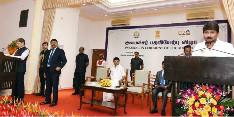 Udhayanidhi Stalin oath-taking ceremony