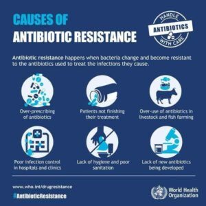 A WHO poster on AMR.