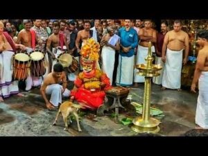 A Theyyam ritual in progress at the temple. (Facebook/AjithMadhavan Aji)
