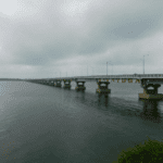 GMC balayogi bridge on Godavari river in Yanam is a main attraction and connects the town to Yedurulanka village in East Godavari district, Andhra Pradesh.