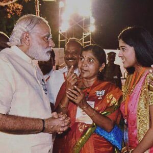 Gayathri Raghuramm with Prime Minister Narendra Modi