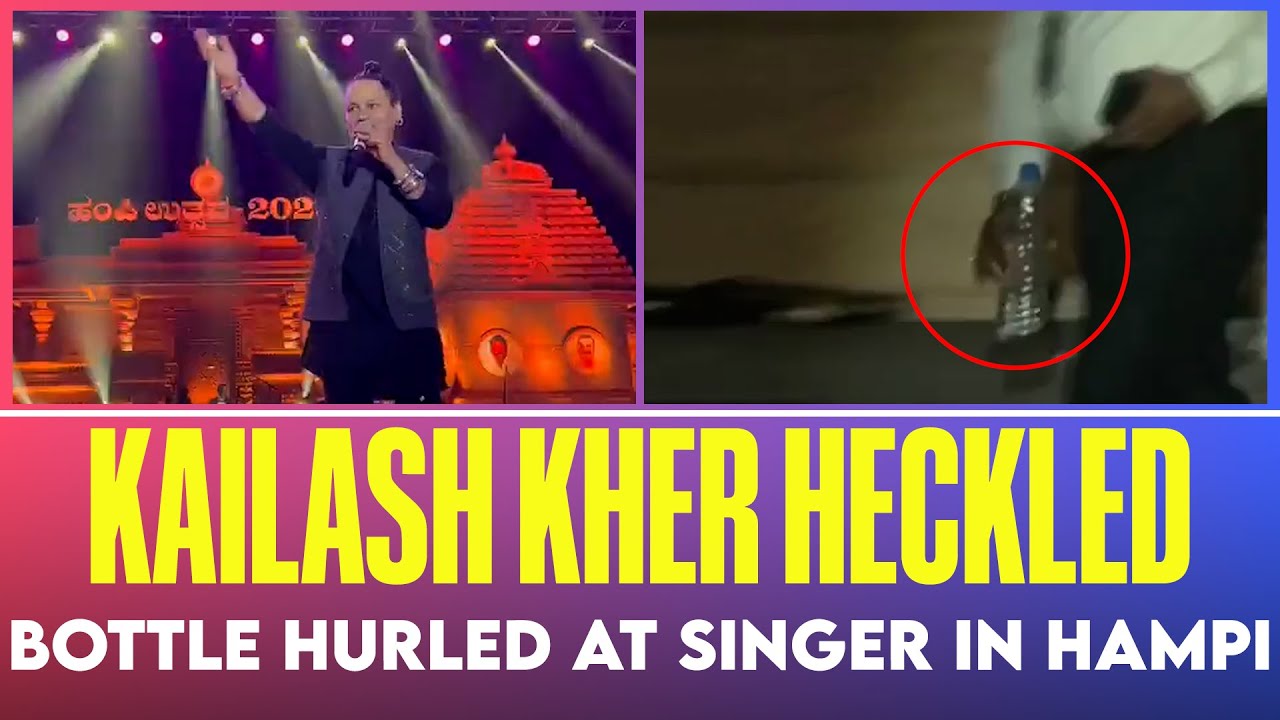 Bottle hurled at singer Kailash Kher