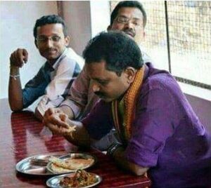 Kerala BJP chief K Surendran was snapped eating what appeared to be beef roast, but he claimed was onion roast. beef resolution