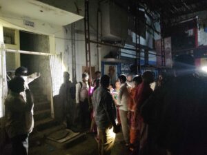 Secunderabad fire: Ramgopalpet residents protesting and demanding authorities to repair damaged houses. 
