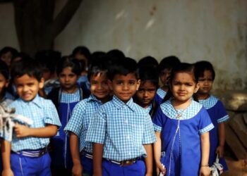 The dropout rate in most states has decreased between 2018 and 2022 despite the Covid pandemic. Representative image of school children (Wikimedia Commons)