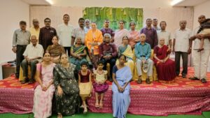 Telugu-speaking French nationality families of Yanam with Lise Talbot Barré, Consul general of France, on her visit to Yanam. 