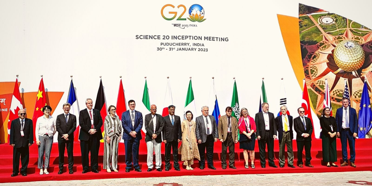 The two-day S20 meeting in Puducherry saw participation of delegates of G20 countries, with representatives of their science academies. (Indian National Science Academy/Twitter)