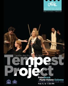 Poster of the play Tempest Project (Supplied)