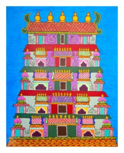 Tinku Sunil's artwork — the gopura. (Supplied)