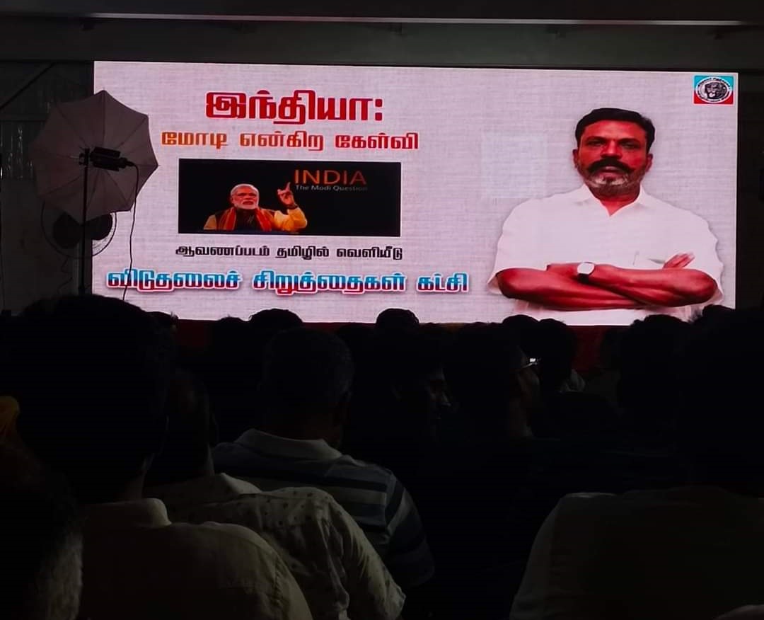 BBC documentary on PM Narendra Modi dubbed in Tamil, screened by Thol Thirumavalavan