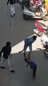 Screenshot from the video that showed the murder.