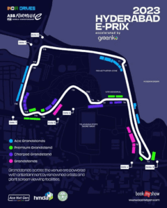 Hyderabad E-Prix layout. (Auto Car website)
